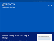 Tablet Screenshot of beaconbusinesscoaching.com